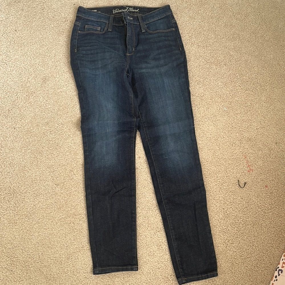 High rise skinny jeans